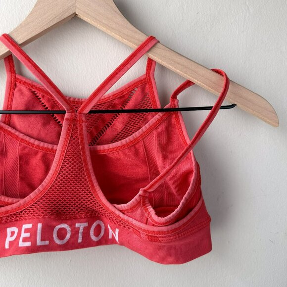 Peloton x NUX Salmon Red Pink Sports Bra - Picture 5 of 5
